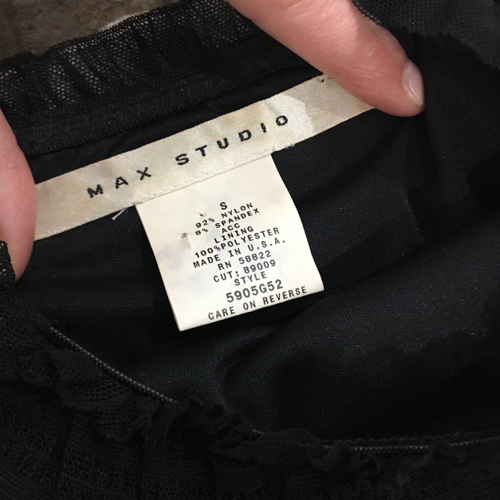 MAX STUDIO Black Midi Dress - Picture 5 of 8